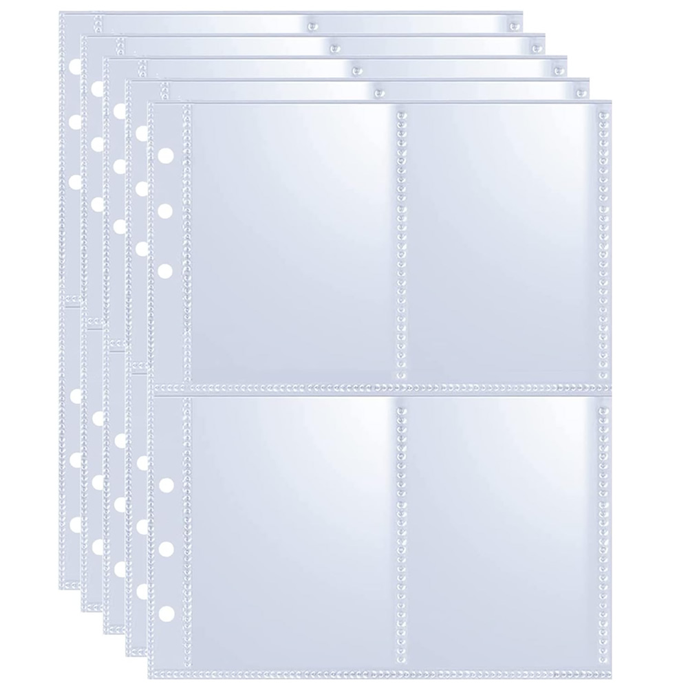 Trading Card Binder - 4 Cepli Fotoğraf Kartı Kılıfları Albümü,