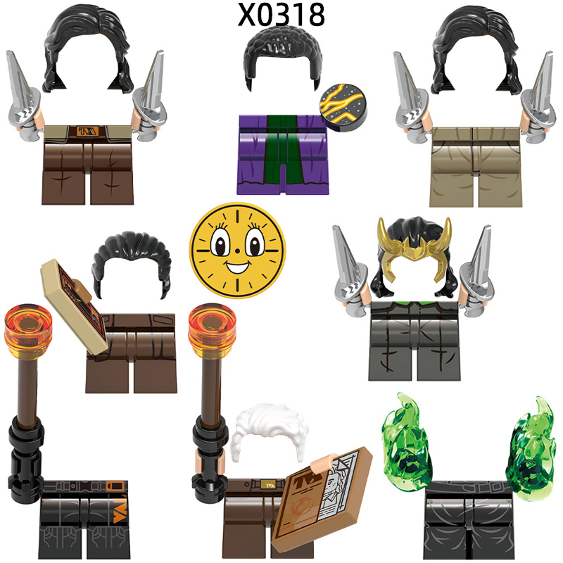 Lego Set Creator - Aksiyon figürleri kitap silahlar bacaklar saç