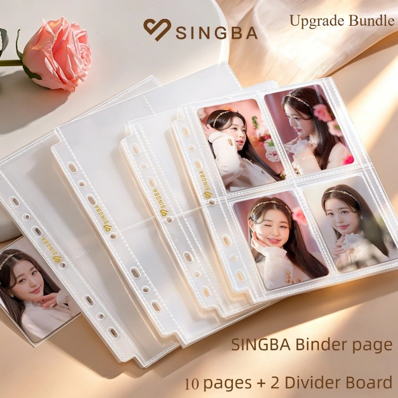 Pokemon Binder Card - Yeni 10 adet 2 Bölmeli A5