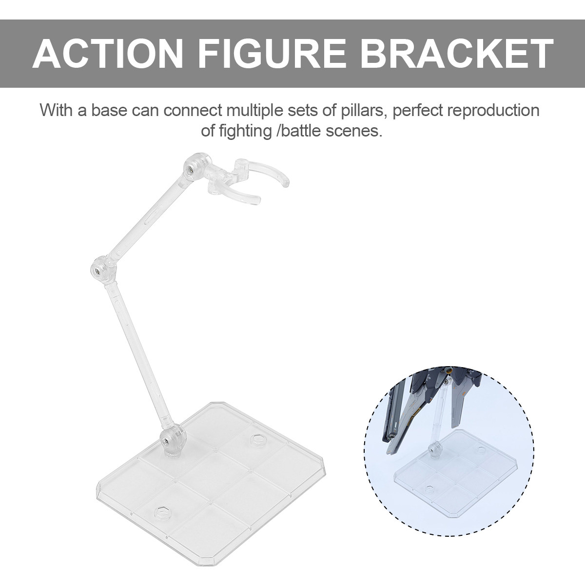 Action Figure Stand - 5 Adet Aksiyon Figürü Tutucu, 1/144