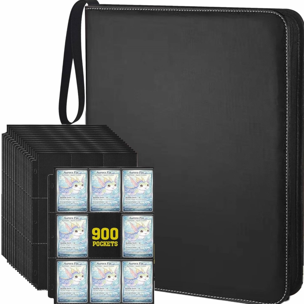 Trading Card Binder - 900 Cepli Kart Albümü, 50 Sayfalık