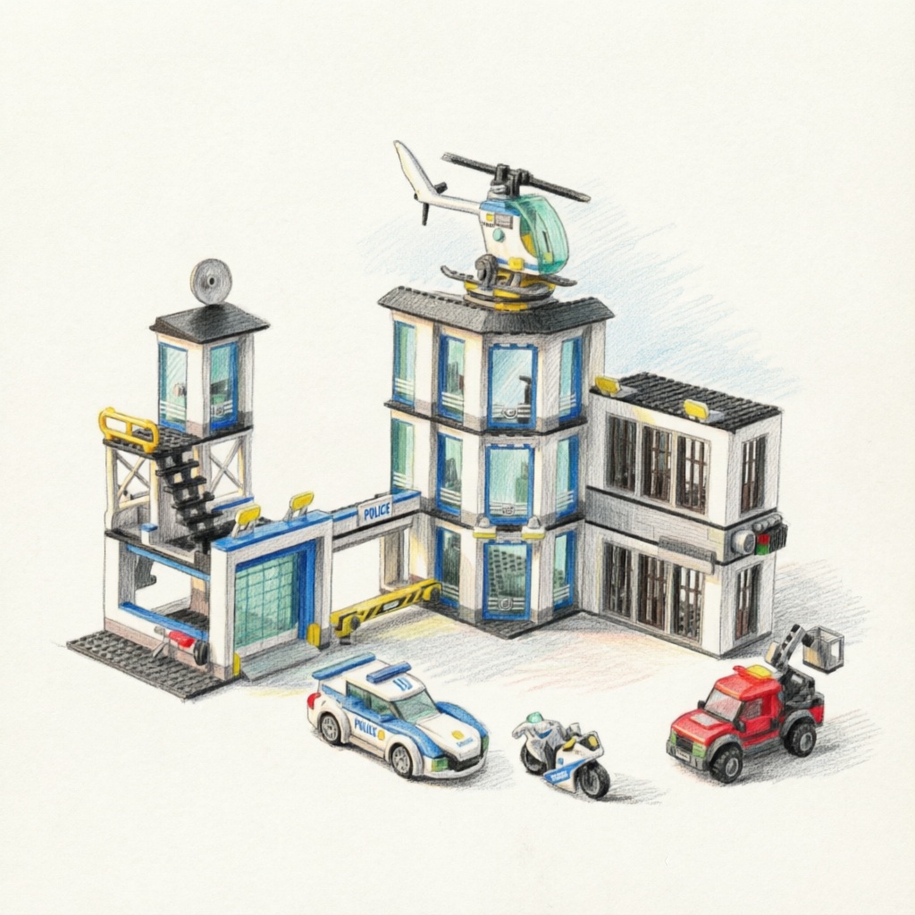 Özel Polis Karakolu Askeri Bin - Lego Set Creator incelemesi ve fiyatı