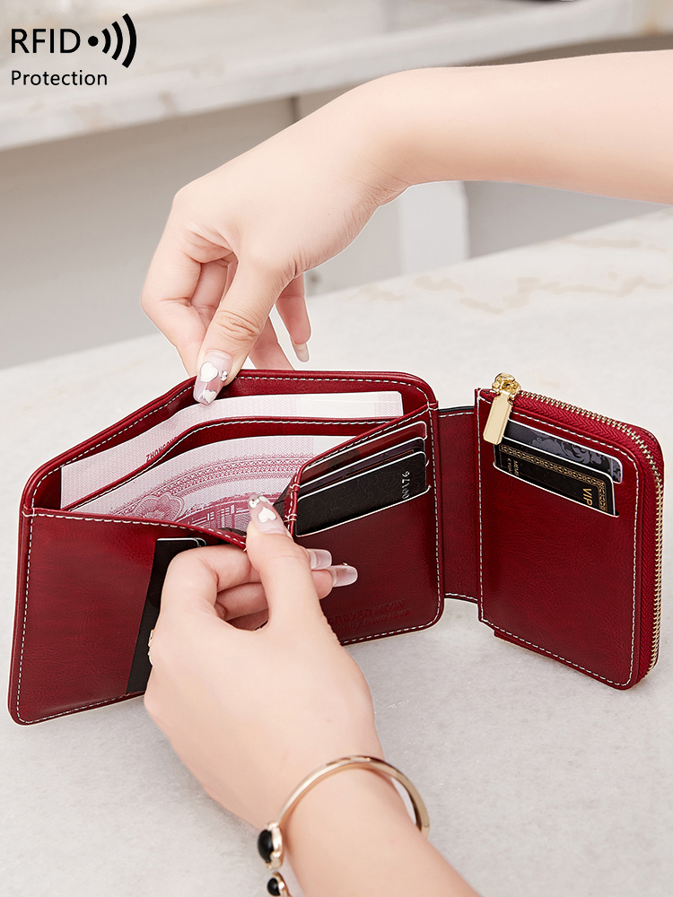 RFID Retro Kadın Cüzdanı Üç Ka - Card Top Loader incelemesi ve fiyatı